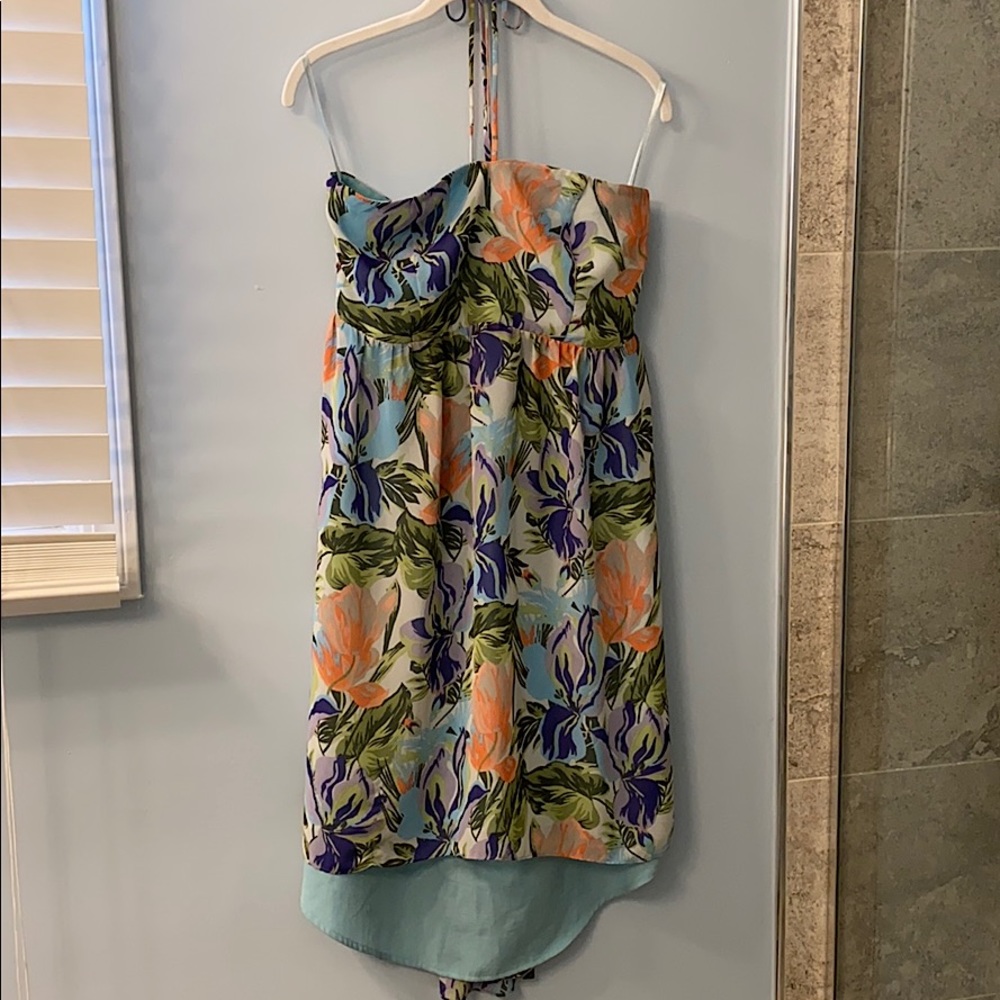 Tropical High Low Dress
